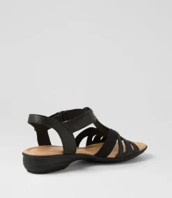 Women SUPERSOFT Comfort|Flats-Brownyn Black Multi Sandals