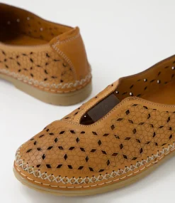 Women DIANA FERRARI Flats-Bubly Tan Leather Flat Shoes