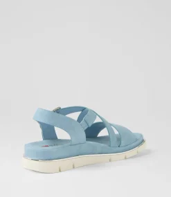 Women I LOVE BILLY Flats|Sandals-Buggin Denim Sandals