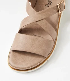 Women I LOVE BILLY Flats|Sandals-Buggin Light Taupe Sandals