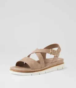 Women I LOVE BILLY Flats|Sandals-Buggin Light Taupe Sandals