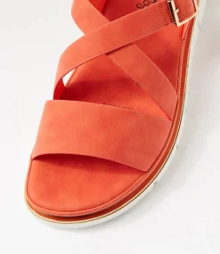 Women I LOVE BILLY Flats|Sandals-Buggin Orange Sandals