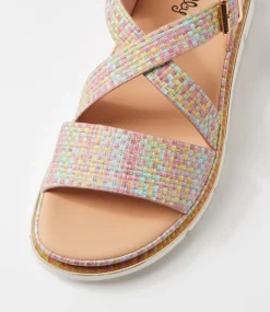 Women I LOVE BILLY Flats|Sandals-Buggin Pretty Hatch Sandals