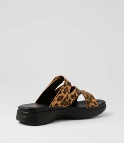 Women I LOVE BILLY Flats|Sandals-Buller Leopard Sandals