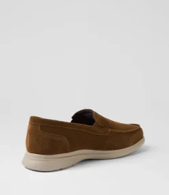COLORADO Casuals-Capri Mid Brown Suede Flat Shoes