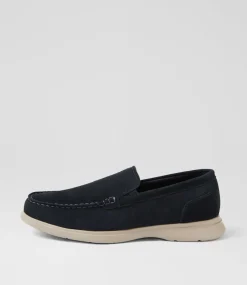 COLORADO Casuals-Capri Navy Suede Flat Shoes
