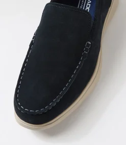COLORADO Casuals-Capri Navy Suede Flat Shoes