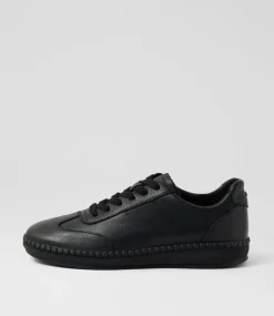 Women SUPERSOFT Comfort|Sneakers-Caras Black Leather Sneakers