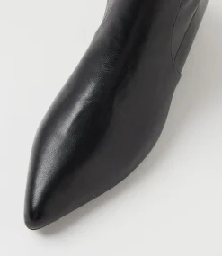 Women DIANA FERRARI Boots-Cared Black Stretch Ankle Boots