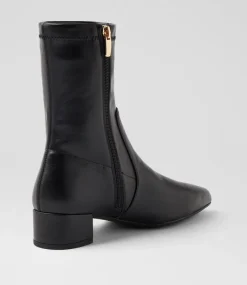 Women DIANA FERRARI Boots-Cared Black Stretch Ankle Boots