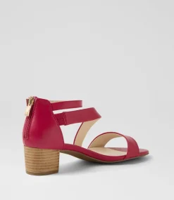Women SUPERSOFT Comfort|Heels-Caring Ruby Leather Sandals