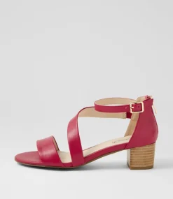 Women SUPERSOFT Comfort|Heels-Caring Ruby Leather Sandals
