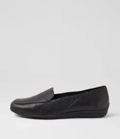 Women SUPERSOFT Comfort|Loafers-Carlisse Black Leather Loafers