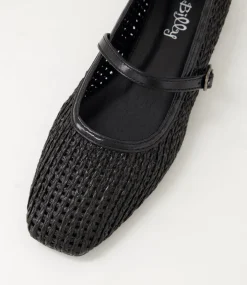Women I LOVE BILLY Flats-Cartin Black Flat Shoes