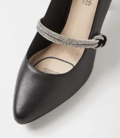 Women SUPERSOFT Dress|Comfort-Casablanca Black Leather Heels