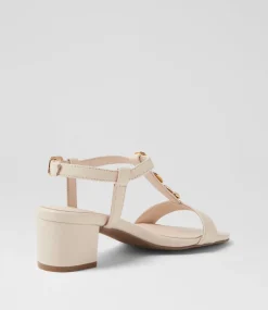 Women SUPERSOFT Comfort|Heels-Cathrine Almond Leather Sandals