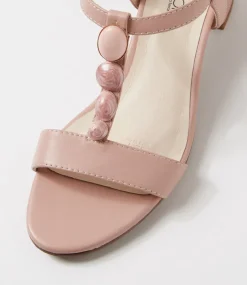 Women SUPERSOFT Comfort|Heels-Cathrine Blush Leather Sandals