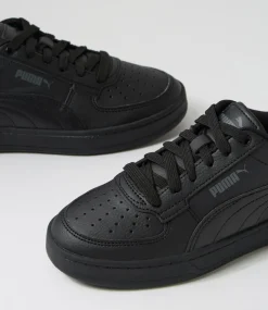 PUMA Sport School Shoes|Junior School Shoes-Caven 2 Jnr Black Dark Gray Sneakers