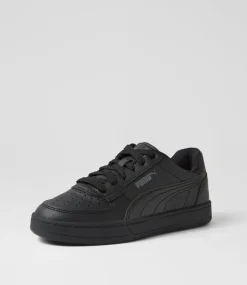 PUMA Sport School Shoes|Junior School Shoes-Caven 2 Jnr Black Dark Gray Sneakers