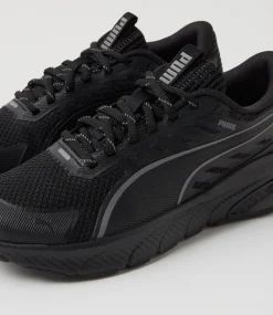 PUMA Sport School Shoes|Junior School Shoes-Cell Glare Junior Black Cool Dark Gray Mesh Sneakers