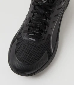 PUMA Sport School Shoes|Junior School Shoes-Cell Glare Junior Black Cool Dark Gray Mesh Sneakers
