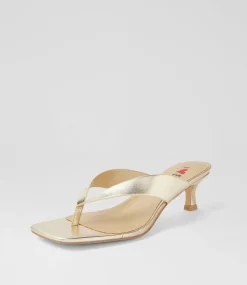 Women I LOVE BILLY Heels|Sandals-Cerson Gold Metallic Sandals