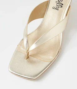 Women I LOVE BILLY Heels|Sandals-Cerson Gold Metallic Sandals