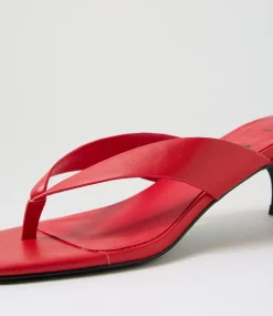 Women I LOVE BILLY Heels-Cerson Red Sandals
