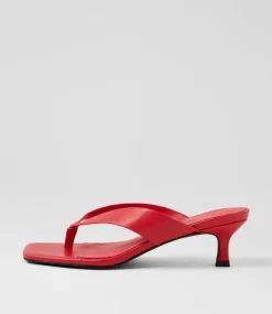 Women I LOVE BILLY Heels-Cerson Red Sandals