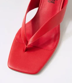 Women I LOVE BILLY Heels-Cerson Red Sandals