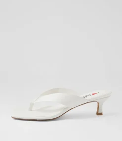 Women I LOVE BILLY Heels|Sandals-Cerson White Sandals