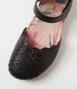 Women COLORADO Comfort|Flats-Charlee Black Leather Flat Shoes