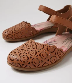 Women COLORADO Flats-Charlee Tan Leather Flat Shoes