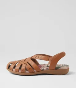 Women COLORADO Comfort|Flats-Charlese Tan Leather Flat Shoes