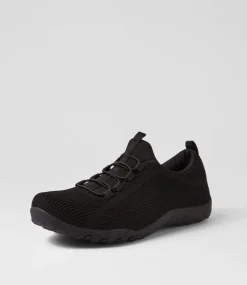 Women SUPERSOFT Comfort|Sneakers-Charter Black Knit Sneakers