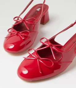 Women I LOVE BILLY Heels-Cherub Red Patent Pu Heels