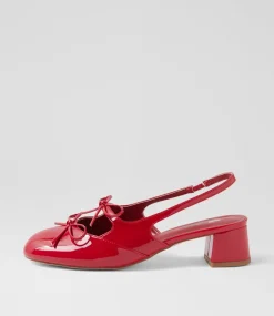 Women I LOVE BILLY Heels-Cherub Red Patent Pu Heels
