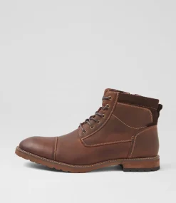 COLORADO Boots|Casuals-Chimney Chocolate Leather Lace Up Boots