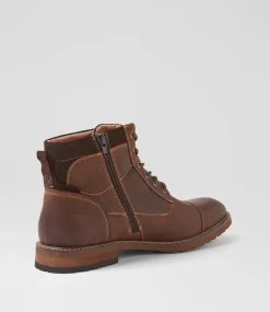 COLORADO Boots|Casuals-Chimney Chocolate Leather Lace Up Boots