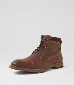 COLORADO Boots|Casuals-Chimney Chocolate Leather Lace Up Boots