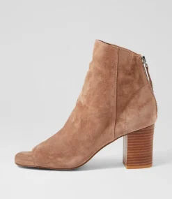 Women TOP END Heels|Sandals-Cilin Light Choc Suede Heels