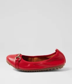 Women I LOVE BILLY Flats-Cilloe Red Flat Shoes