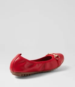 Women I LOVE BILLY Flats-Cilloe Red Flat Shoes
