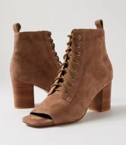 Women TOP END Heels|Sandals-Cista Light Choc Suede Sandals