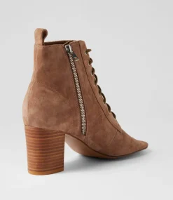 Women TOP END Heels|Sandals-Cista Light Choc Suede Sandals