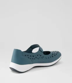 Women I LOVE BILLY Flats-Cistin Dark Blue Nubuck Pu Flat Shoes