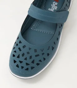 Women I LOVE BILLY Flats-Cistin Dark Blue Nubuck Pu Flat Shoes