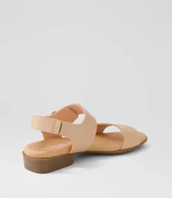 Women SUPERSOFT Comfort|Flats-Clariss Dark Nude Leather Sandals