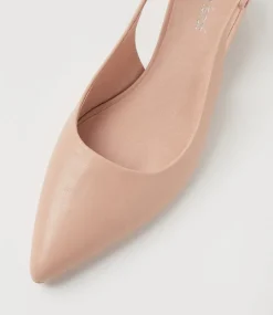 Women DIANA FERRARI Heels-Claytin Dark Nude Leather Heels