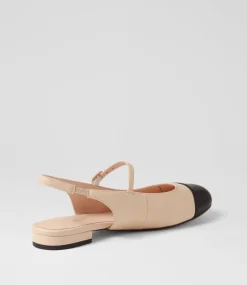 Women DIANA FERRARI Mary Janes|Flats-CLEMEN DF BLACK CREAM LEATHER